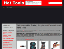 Tablet Screenshot of hottools.co.za